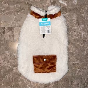 Frisco Insulated Dog & Cat Half Zip Sherpa Fleece Vest